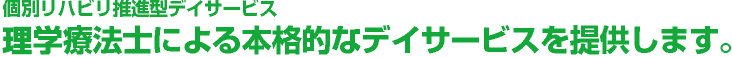 個別リハビリ推進型